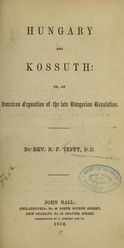 Hungary and Kossuth