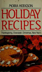 Cover of: Holiday recipes