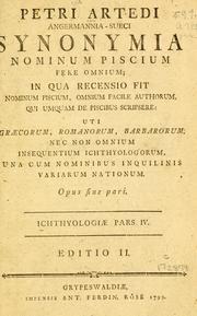 Cover of: Ichthyologiae.