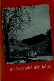 Cover of: Im Wandel der Jahre: deutsches Lesebuch für Anfänger