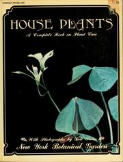 Cover of: House plants: a complete book on plant care