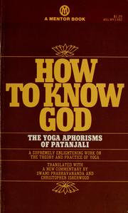 Cover of: How to know God by Patañjali.