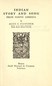 Cover of: Indian story and song from North America