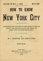 Cover of: How to know New York city ... by Moses Foster Sweetser, Moses Foster Sweetser