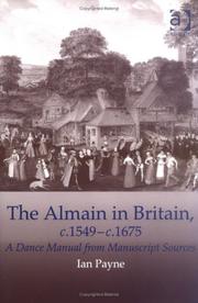 Cover of: The almain and other measures in England, c. 1549-c. 1675: their history and choreography