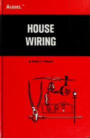 Cover of: House wiring by Roland E. Palmquist