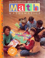 Cover of: Houghton Mifflin math mathematics