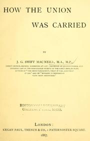 Cover of: How the union was carried