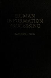 Cover of: Human information processing by Lawrence J. Fogel