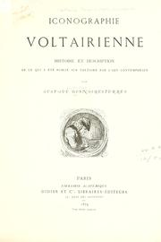 Cover of: Iconographie voltairienne by Gustave Le Brisoys Desnoiresterres