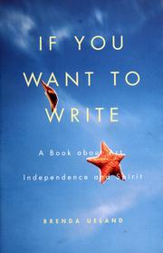 Cover of: If you want to write