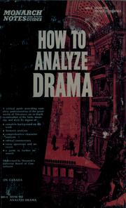 Cover of: How to analyze drama