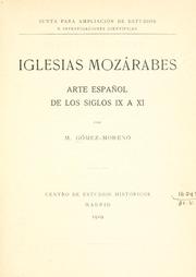 Iglesias mozárabes by Manuel Gómez-Moreno