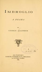 Cover of: Imbroglio by George Allender