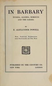 Cover of: In Barbary by E. Alexander Powell