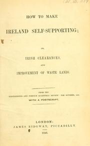 Cover of: How to make Ireland self-supporting by George Poulett Scrope