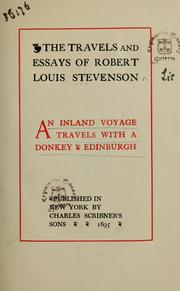 An  inland voyage. Travels with a donkey. Edinburgh