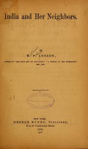 Cover of: India and her neighbors.