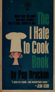 Cover of: The I hate to cook book