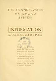 Cover of: Information for employes and the public by Pennsylvania Railroad.