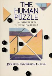 Cover of: The human puzzle: an introduction to social psychology