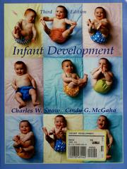 Cover of: Infant development by Charles W. Snow