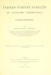 Cover of: Indian forest insects of economic importance. | Stebbing, Edward Percy