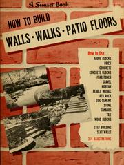 Cover of: How to build walls by Sunset Books