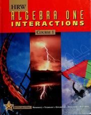 Cover of: HRW algebra one interactions. by Paul A. Kennedy ... [et. al.].
