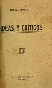 Cover of: Ideas y críticas. by Rafael Barrett