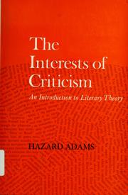 Cover of: The interests of criticism: an introduction to literary theory