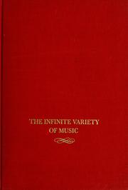 Cover of: The infinite variety of music.
