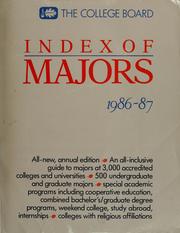 Cover of: Index of majors, 1986-87