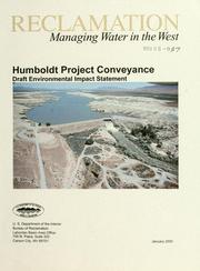 Cover of: Humboldt project conveyance | 