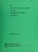 Cover of: An in-place pollutants study of the Otonabee River and Rice Lake