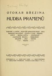 Cover of: Hudba pramen. by Otokar Březina