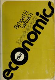 Cover of: Introduction to microeconomics