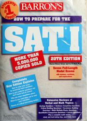 Cover of: How to prepare for the SAT I by Sharon Green