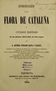 Cover of: Introducción à la flora de Cataluña y catálogo razonado de las plantas observadas en esta región
