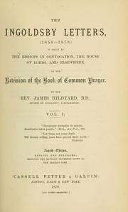 Cover of: The Ingoldsby letters (1858-1878) by James Hildyard
