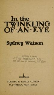 Cover of: In the twinkling of an eye by Sydney Watson