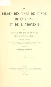 Cover of: Instructions nautiques et routiers Arabes et Portugais des XVe et XVIe siècle: reproduits, traduits et annotés.