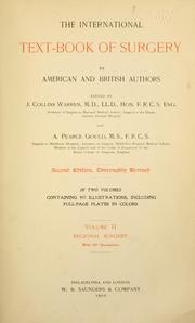 Cover of: The international text-book of surgery