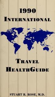 Cover of: International travel healthguide, 1990