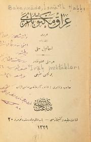 Cover of: 'Irak Mektubları by sm'l ai Babanzde