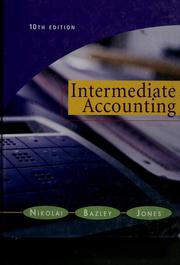 Cover of: Intermediate accounting by Loren A. Nikolai