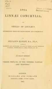 Cover of: Ipsa Linnaei conchylia.: The shells of Linnaeus, determined from his manuscripts and collection.