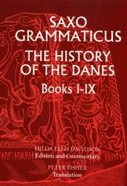 Cover of: Saxo Grammaticus: The History of the Danes, Books I-IX by Hilda Ellis Davidson