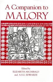 Cover of: A Companion to Malory (Arthurian Studies)
