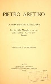 Cover of: I ragionamenti by Pietro Aretino